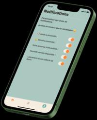 Notifications personnalisables dans l'application